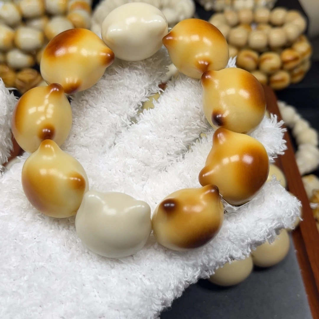 白玉菩提手串6.27.1瑕疵福利猫头