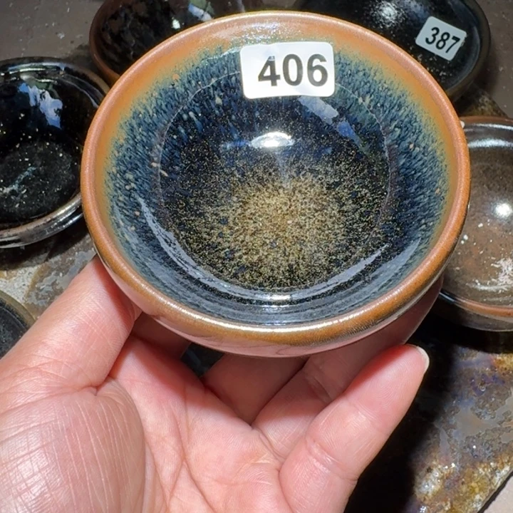 ㄣ***ぷ小雨茶盏手工柴烧