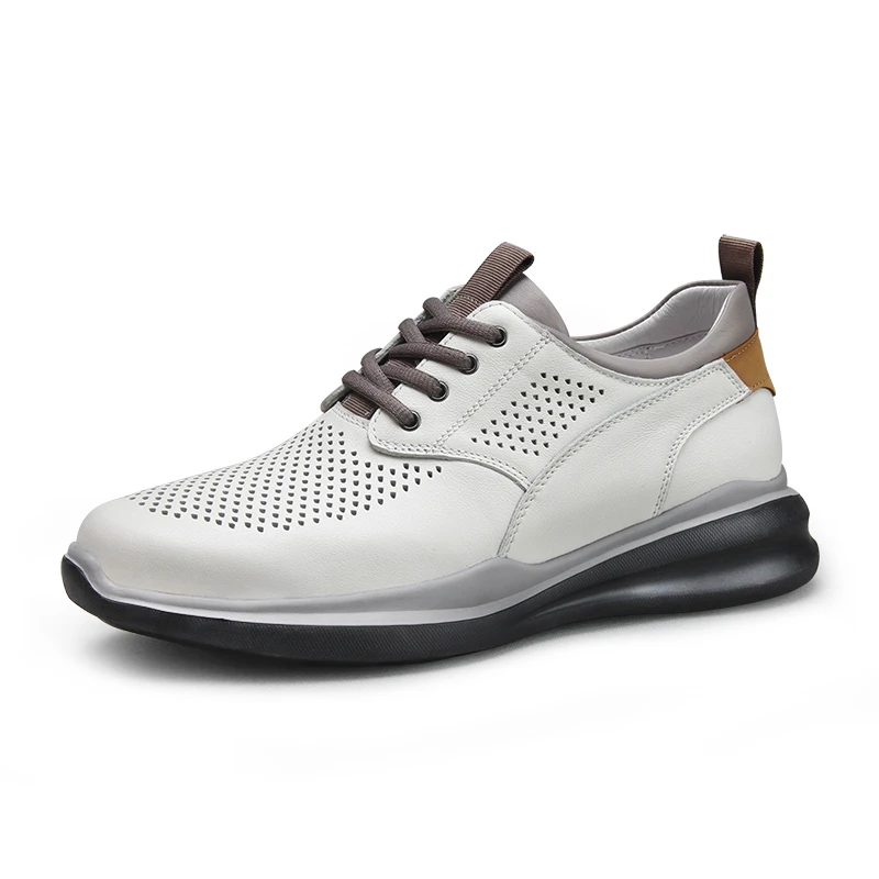 Aorllun/奥勒伦夏季运动休闲鞋镂空真皮男鞋头层牛皮轻质休闲皮鞋