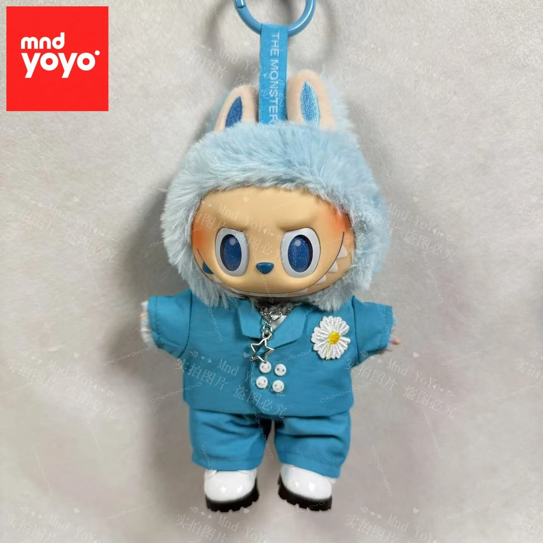 MndYOYO高质量蓝色西服GD同款17cm权志龙同款labubu娃衣