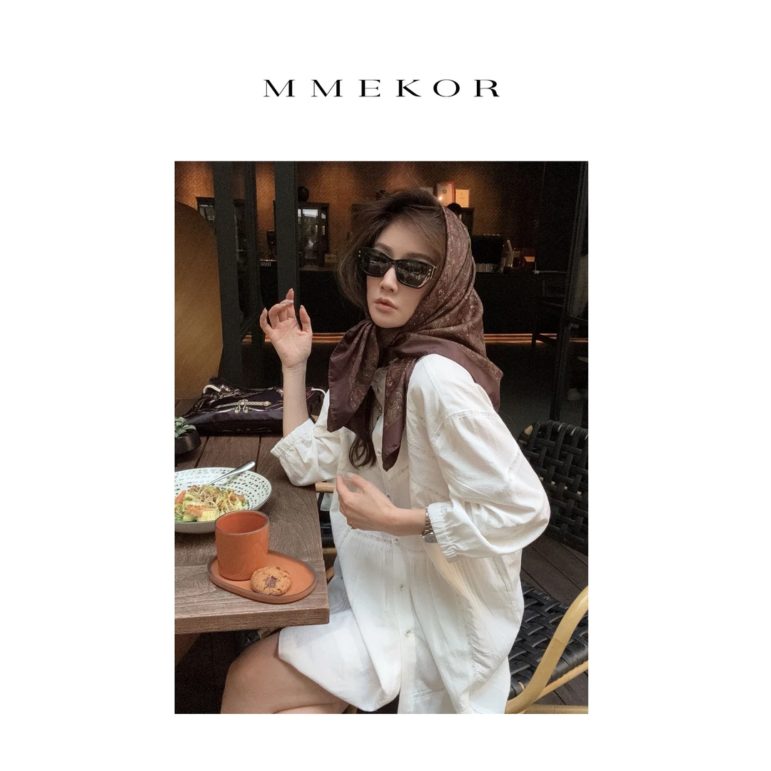 MMEKOR“达可罗曼”连衣裙 2025新款千金玛德琳精致裙子 67289