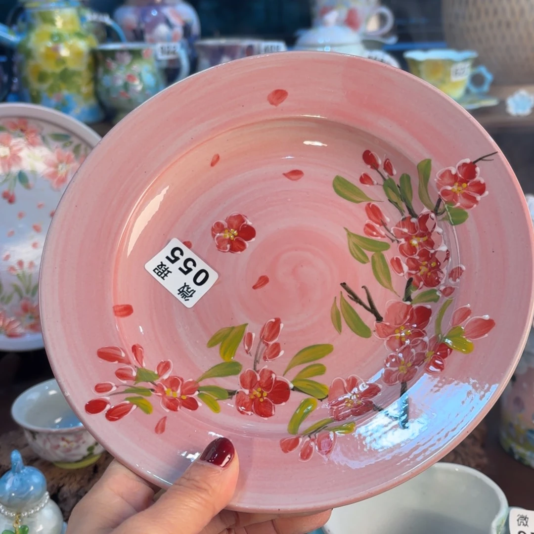 景德镇手绘高温釉下彩陶瓷茶具