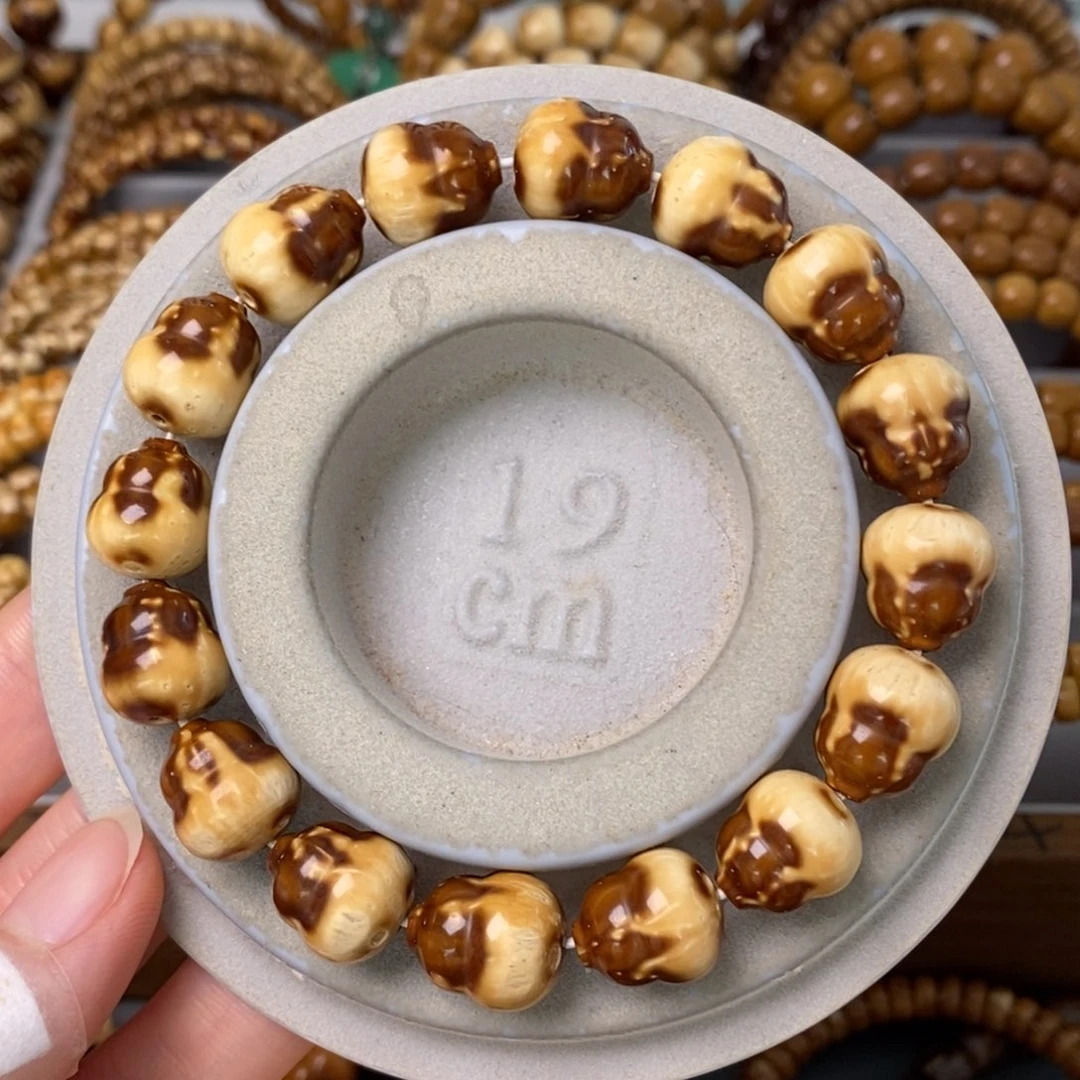 菩提手串/手链紫金鼠半实心花皮葫芦12