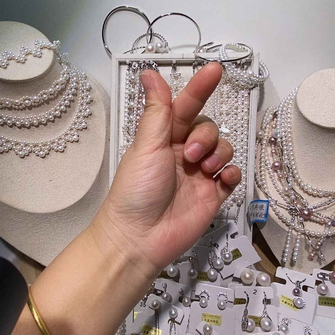 胸饰淡水珍珠未镶嵌设计胸针吊坠两用款