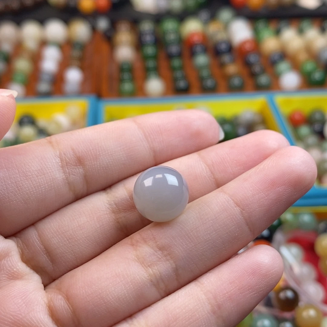 未镶嵌和田玉珠宝奇石福利高冰烟紫单珠z12