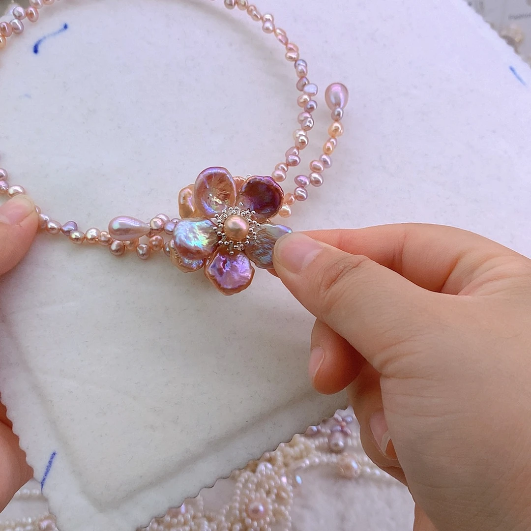 麦***夫项链淡水珍珠未镶嵌