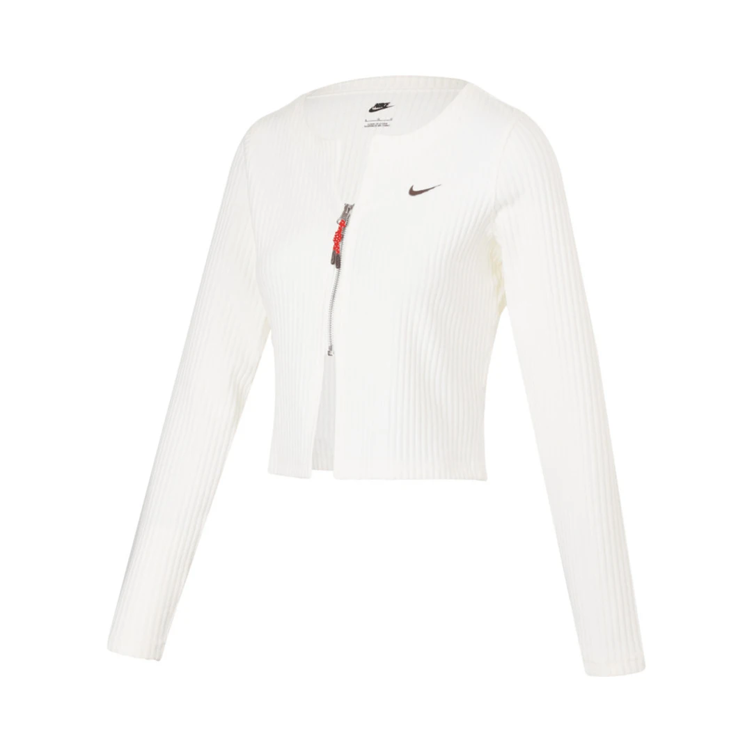 NIKE耐克2025女子AS NSW NK CHLL KNT RIB FZ毛线开衫HV8459-133