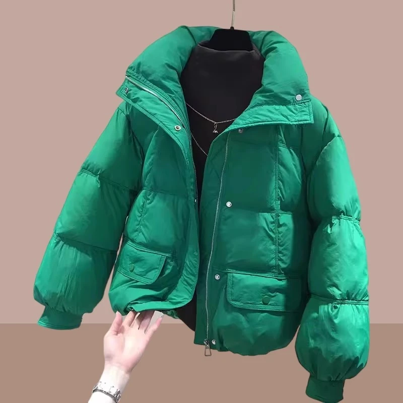 大码宽松棉衣女加厚棉服2025秋冬新款小个子洋气棉袄外套百搭潮流