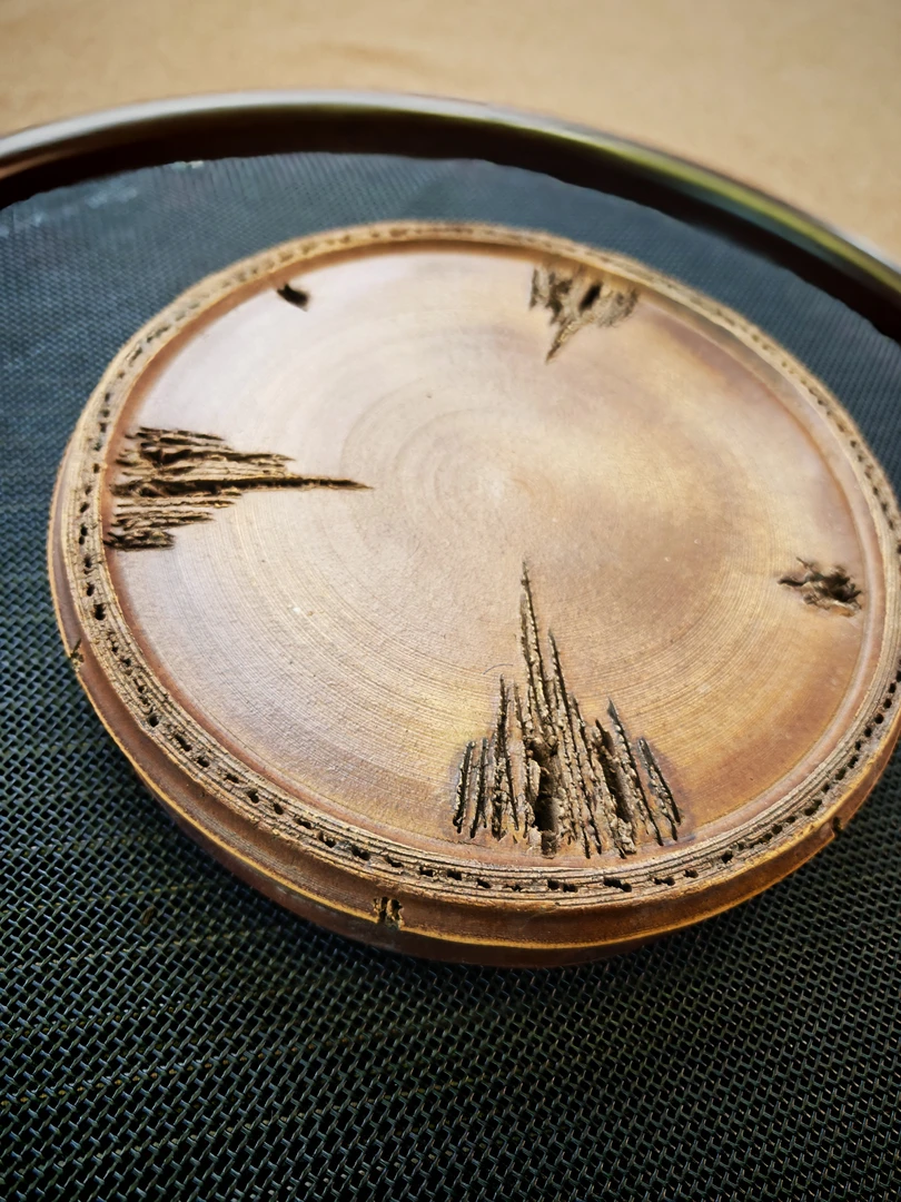 竹段泡台 宜兴紫砂茶盘壶承手工制作