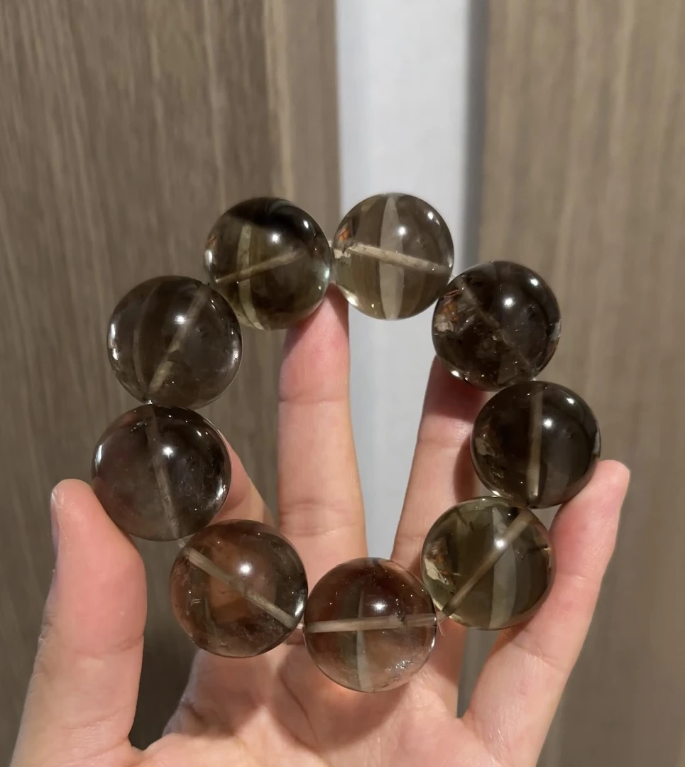 巨无霸茶水晶手串