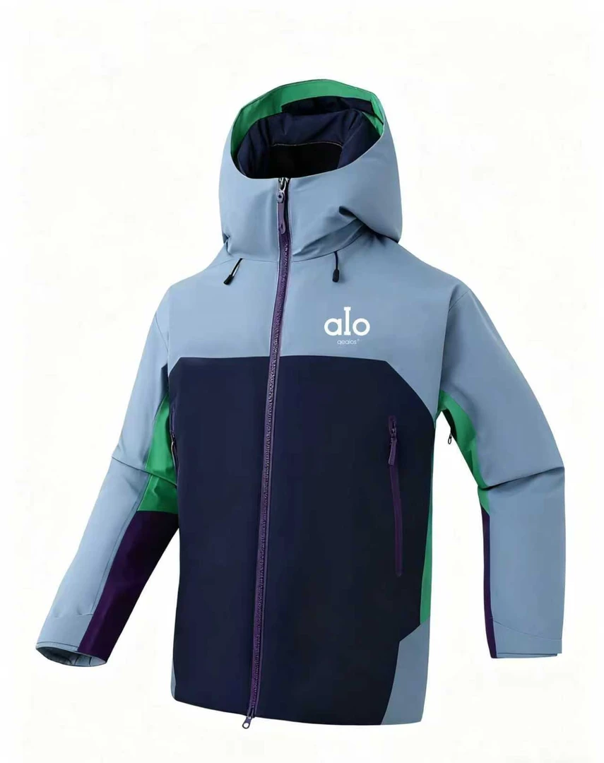 aioqeaios冲锋衣羽绒服2025新款抗寒保暖防水连帽硬核情侣户外A