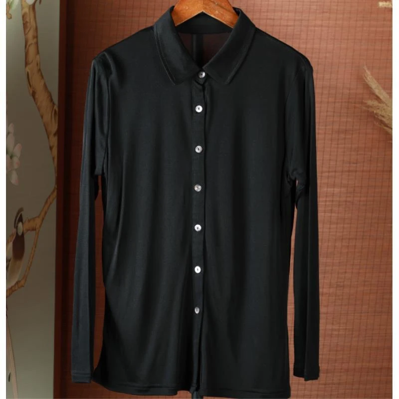 芳 新中式风 554  打底衬衫 黑色咖色
