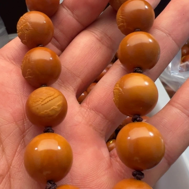 发***豆橄榄核手串/手链1.6正圆万里江山