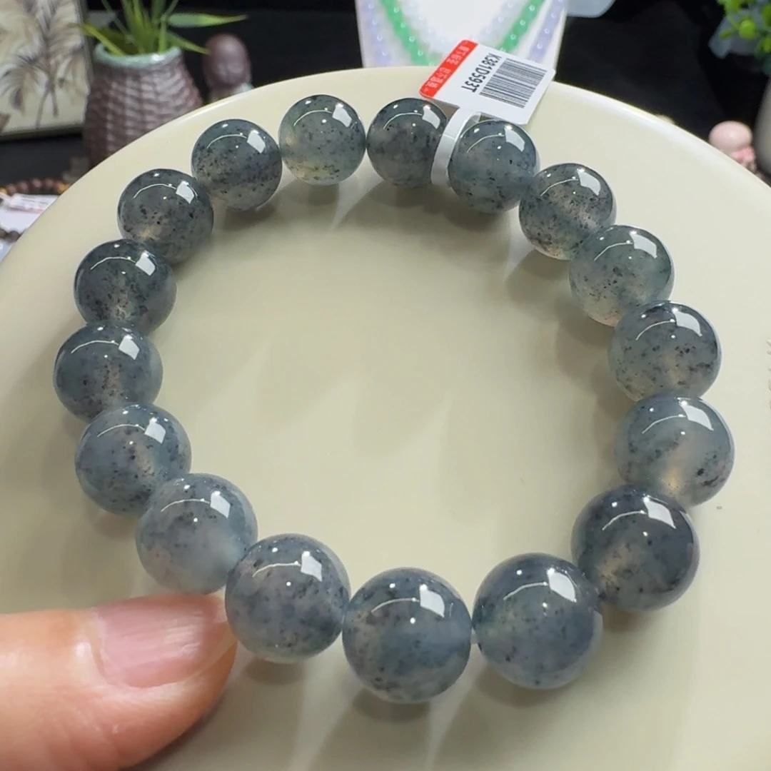 未镶嵌手链翡翠冰乌鸡单圈11.6mm