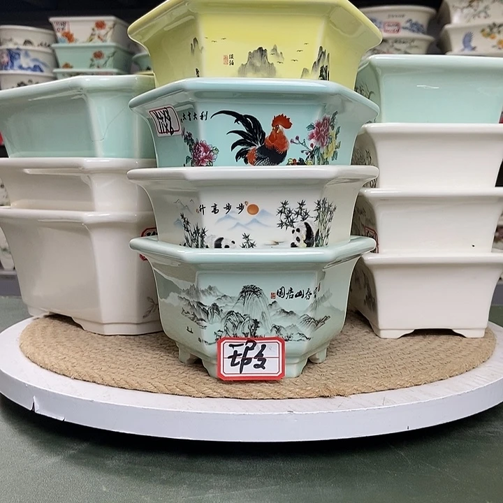 紫砂宜兴紫砂花盆