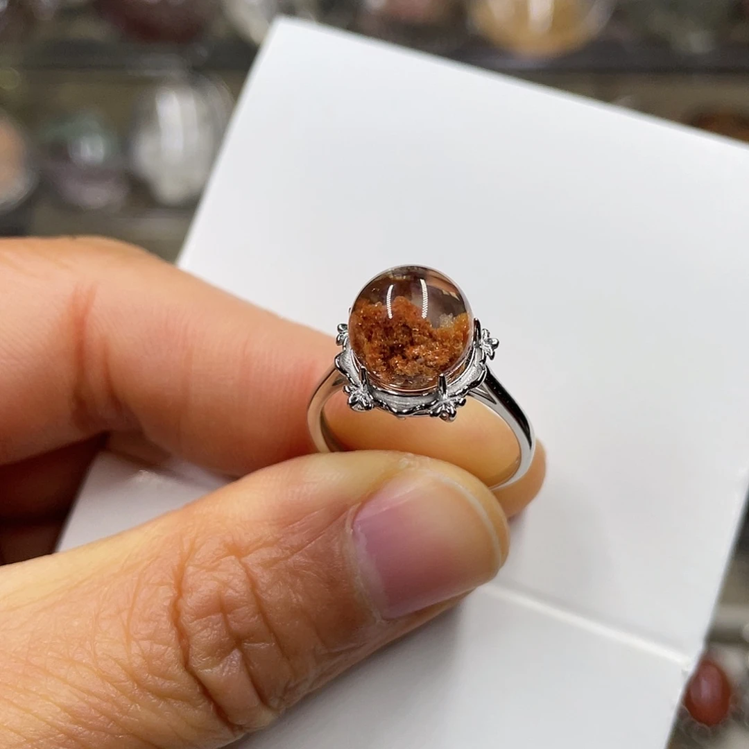 【闪购商品】水晶珠宝半成品银S925镶嵌戒指