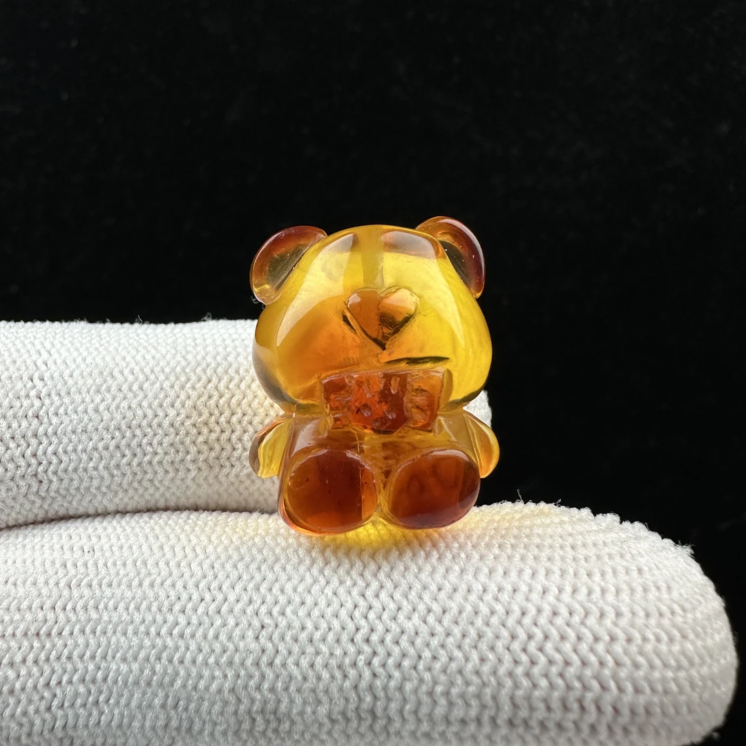 M2230 天然蜜蜡 小熊19*23*16 mm 支持复检 假一发四