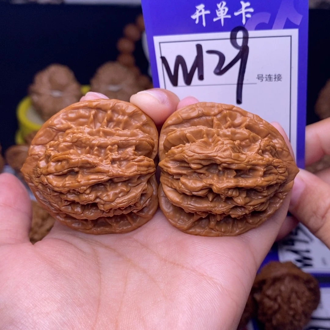 吊坠文玩核桃W129链接 虎头43尺