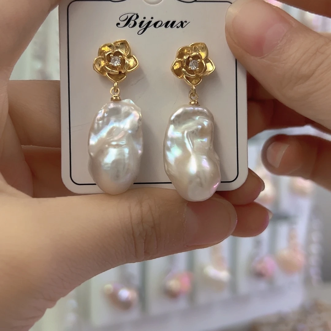 颈饰银S925镶嵌淡水珍珠