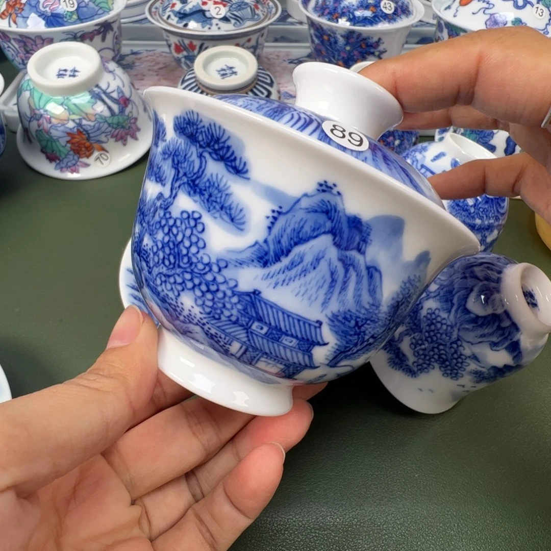 陶瓷景德镇纯手工纯手绘茶具木木89