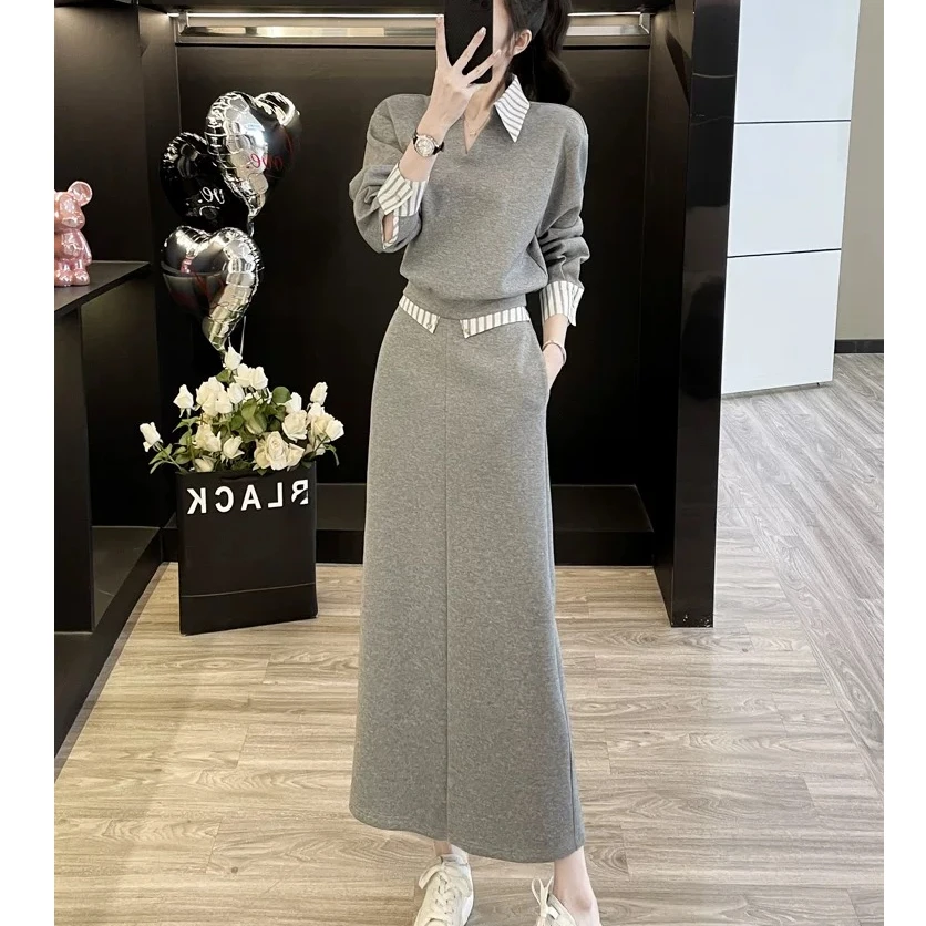 正版质量/秋季穿搭一整套卫衣套装女新款高级感加绒加厚套装