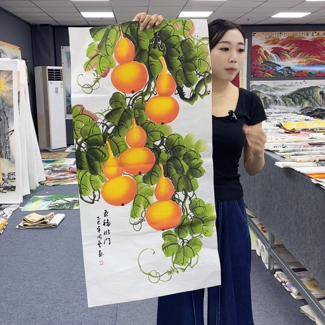 国画作品小姐姐放漏…