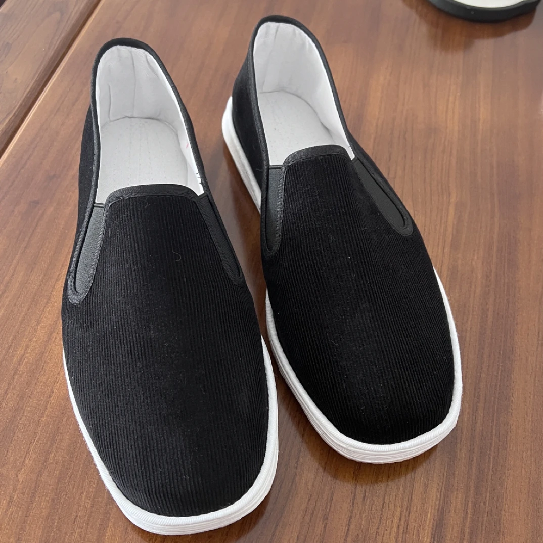 布鞋防滑耐磨老北京布鞋舒适防臭透气薄款千层底条绒牛筋底