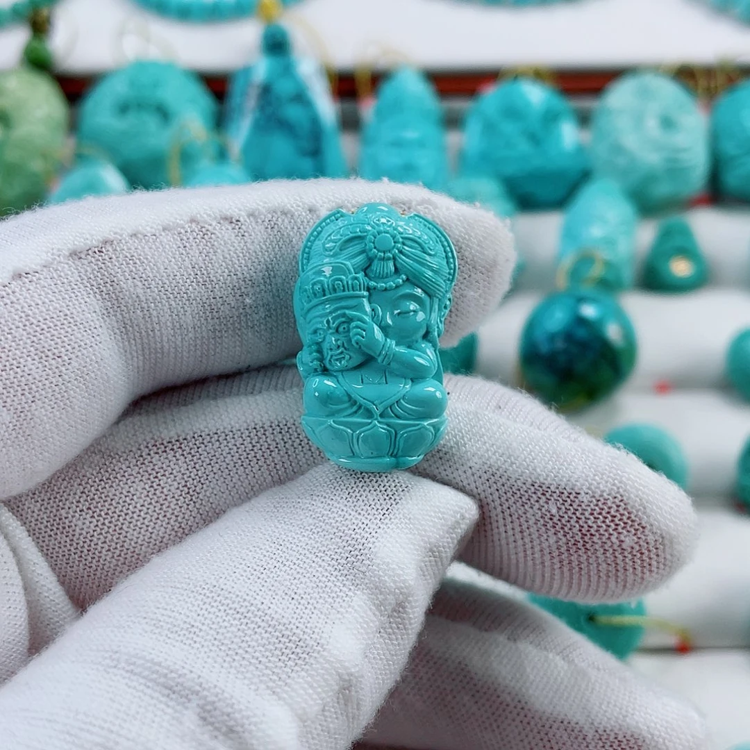 绿松石未镶嵌车挂