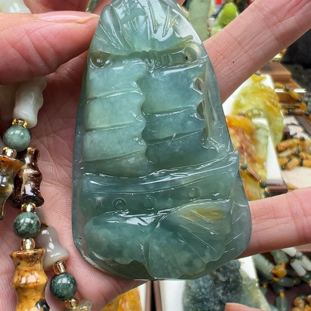 岫玉未镶嵌挂件挂件