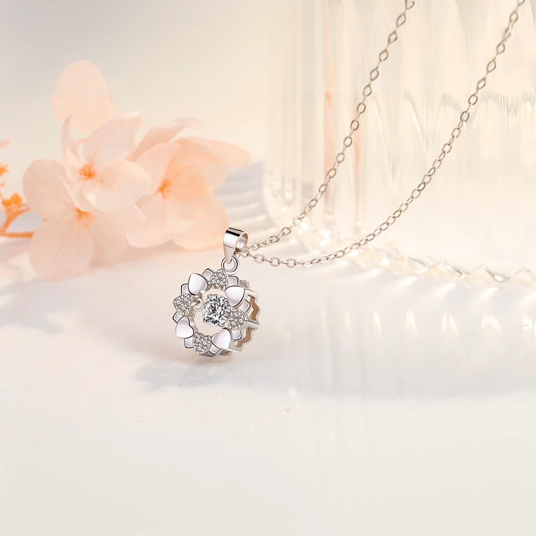 合金项链 【樱雪花】项链女轻日系可爱奢高级感气质百搭XL17