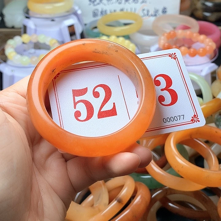 石英质玉（黄龙玉）未镶嵌手镯