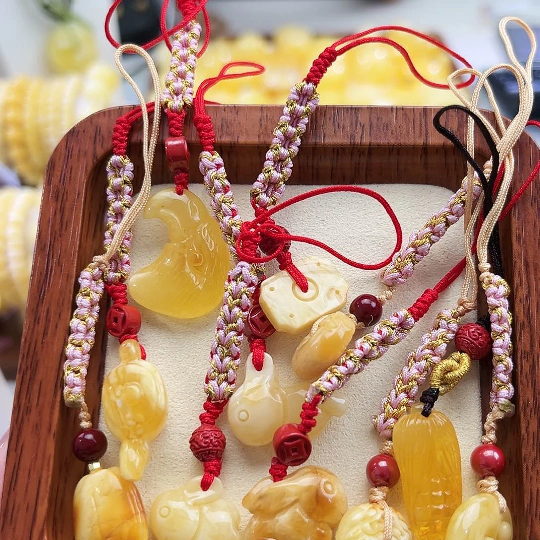 未镶嵌琥珀裸石提溜