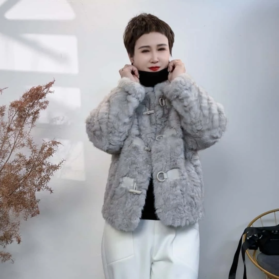 厚款冬季立领女短外套女装秋冬百搭休闲短款大衣设计师时尚保暖