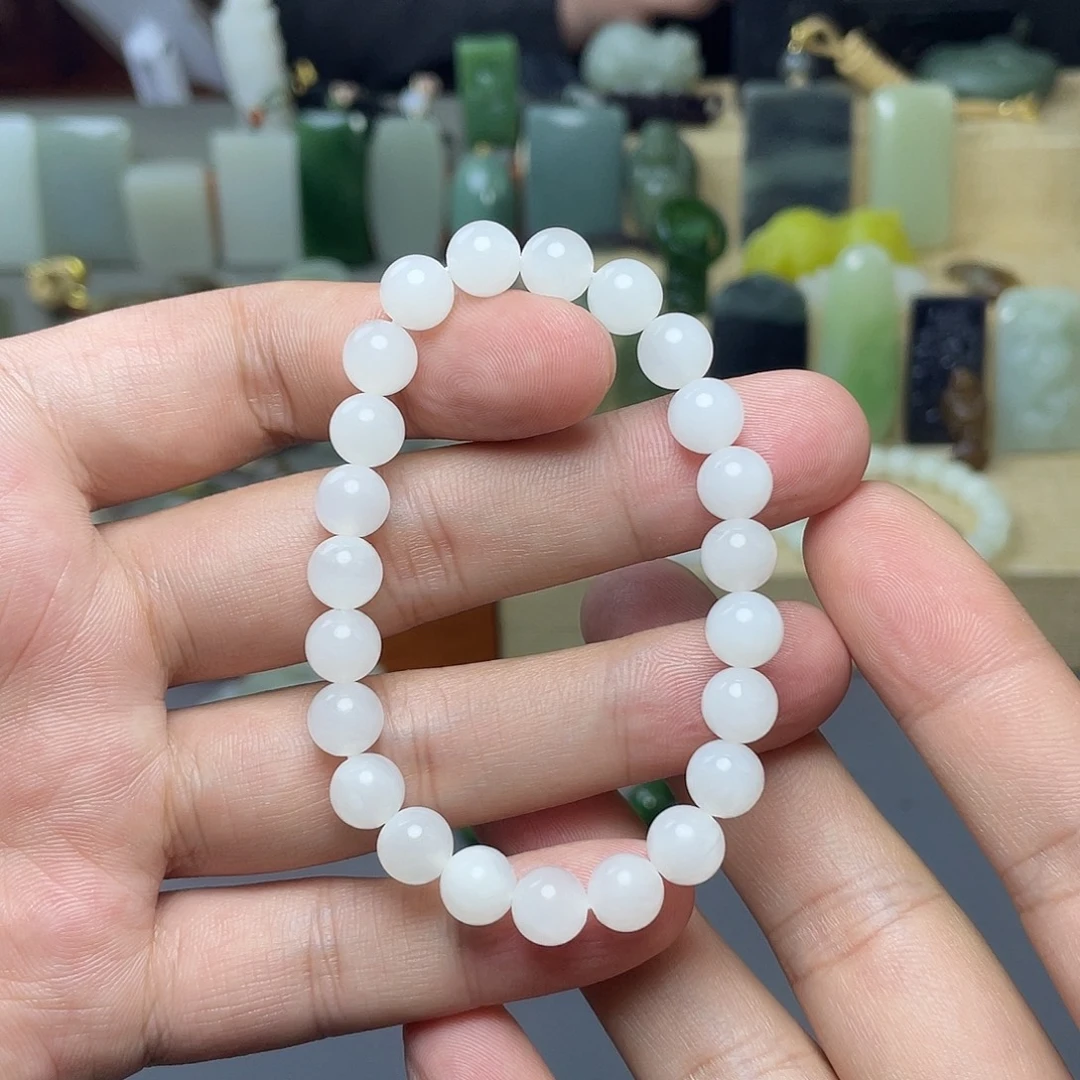 和田玉未镶嵌手链