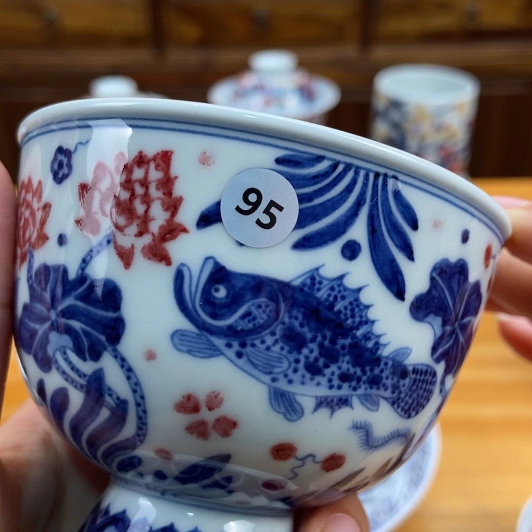 手绘现代茶具非古董