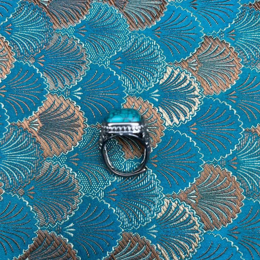 【器物炎灵 】绿色松戒指