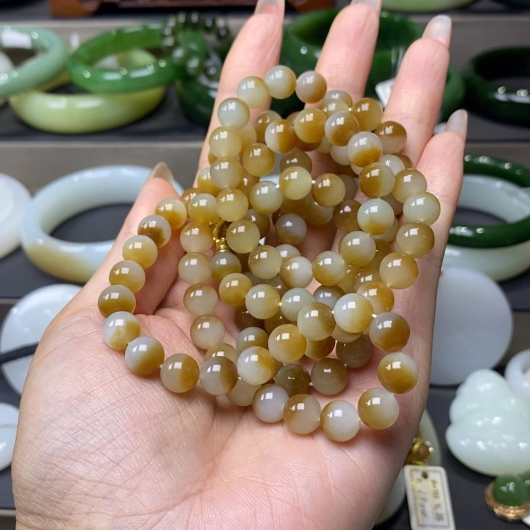 凯***凯项链未镶嵌和田玉（糖玉）