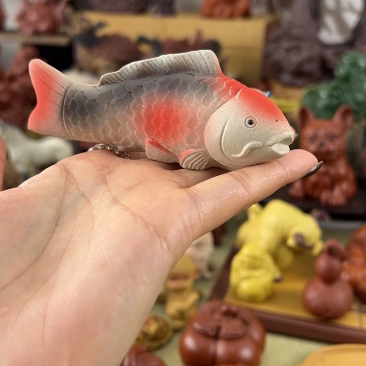 紫砂茶宠紫砂锦鲤