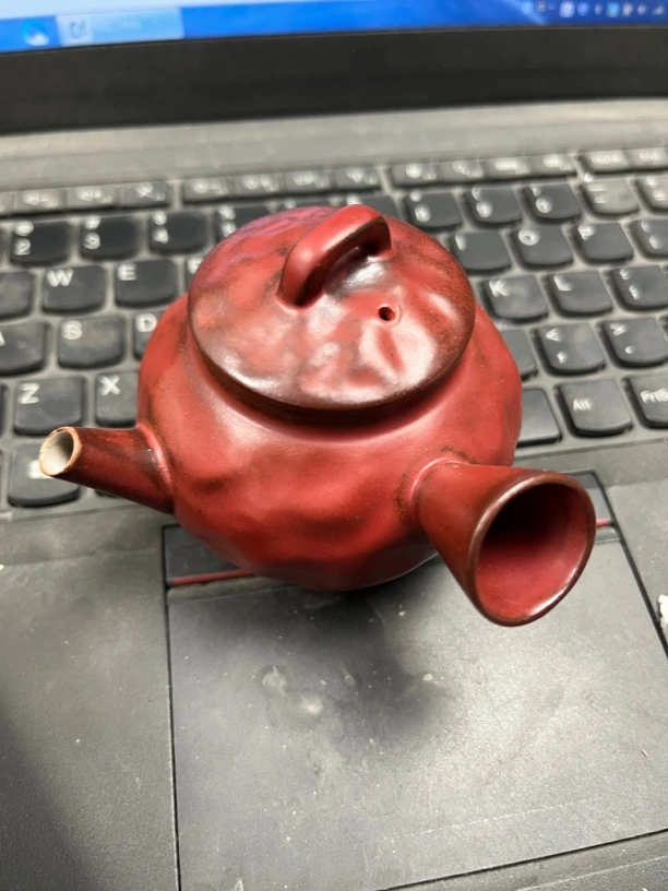 红色小侧把壶1112