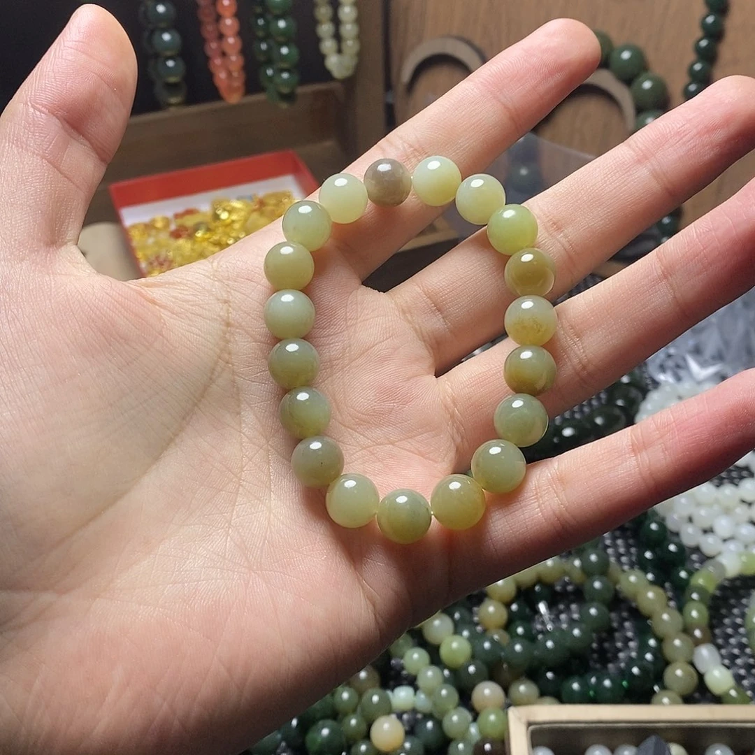 和田玉未镶嵌手串10