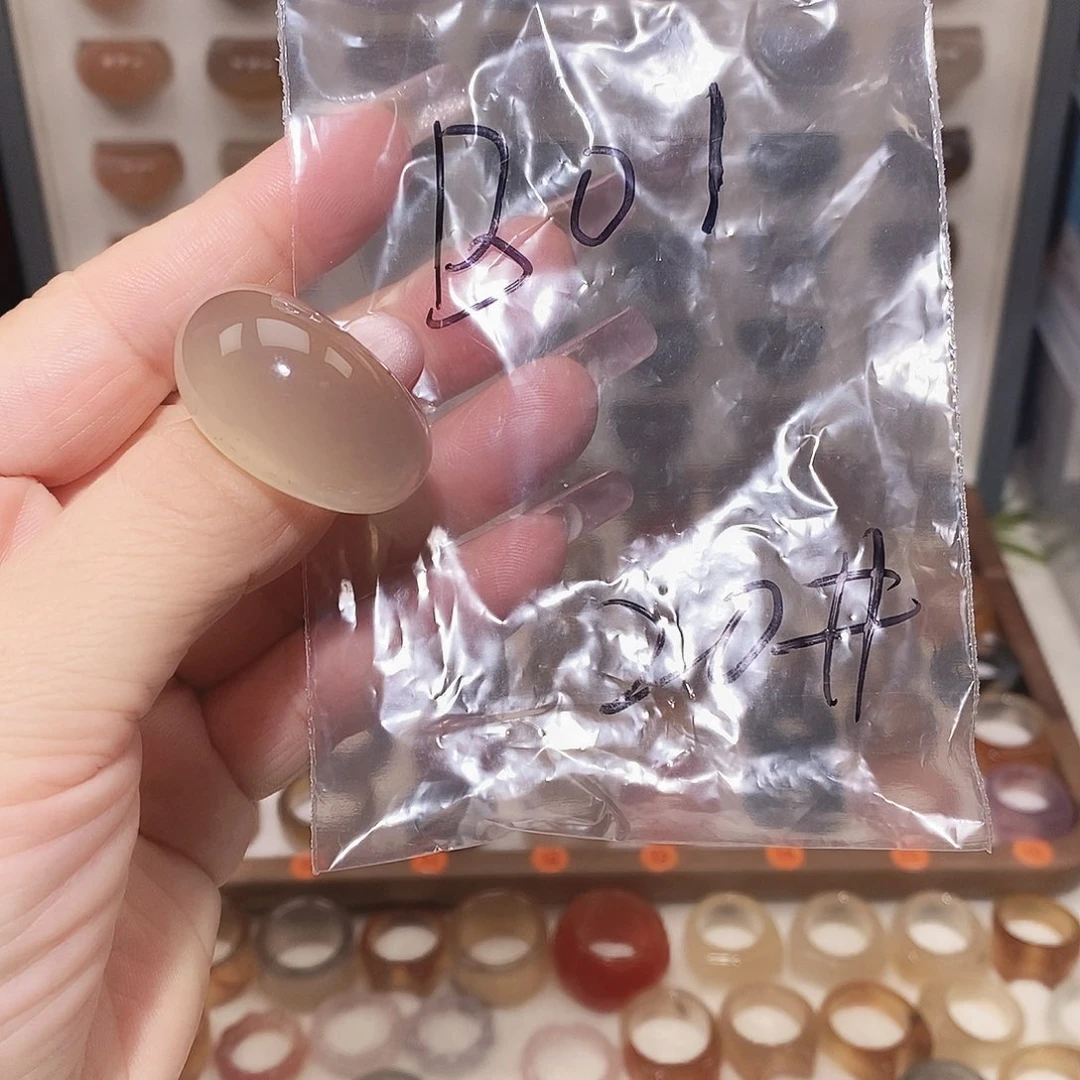 玛瑙/玉髓未镶嵌戒指港20福利款有包容不退换