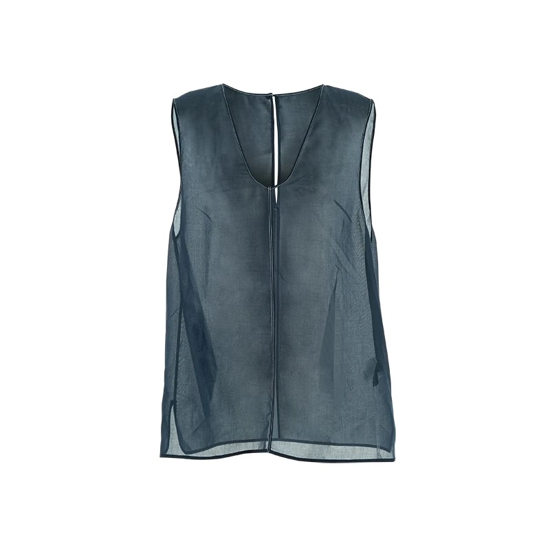 YOEYYOU 设计师品牌 25春夏新品极简低领宽肩背心时尚百搭女宽松