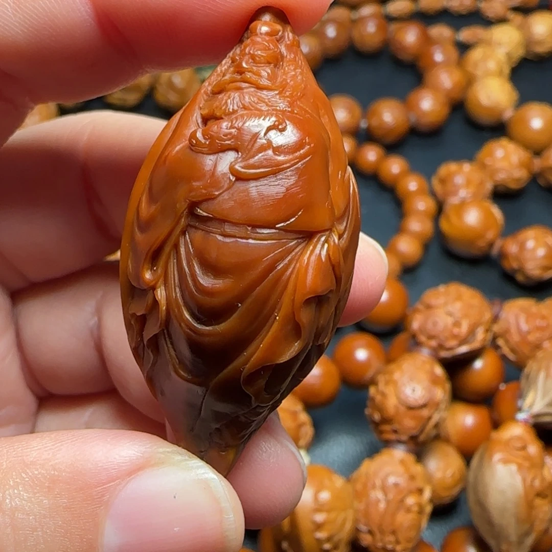 楊***東橄榄核手串/手链梅林核钟馗