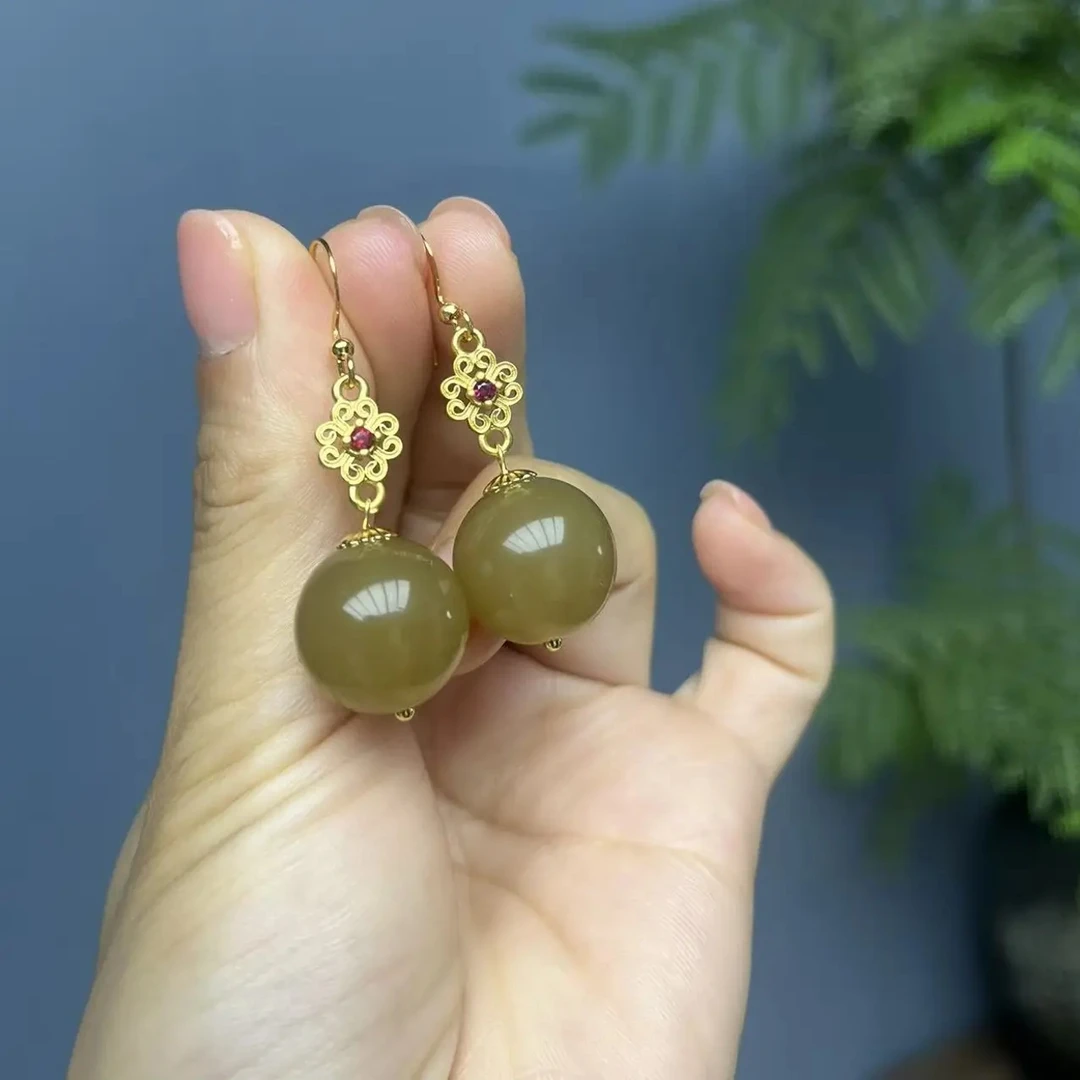 圆珠耳钩DIY斜跨套装