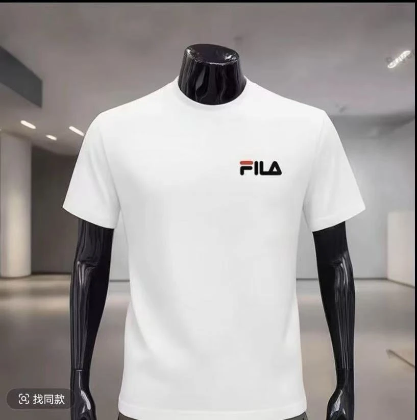 【万4专属】FL刺绣男女同款纯棉短袖