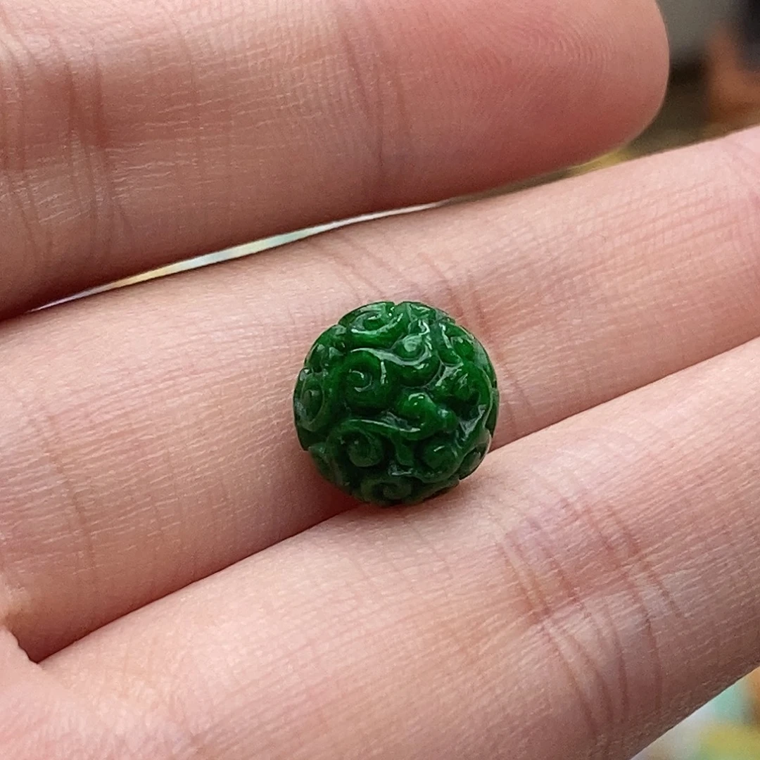 翡翠未镶嵌颈饰单珠10mm