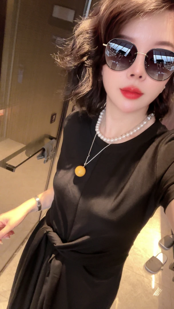 【小韩家】欧货2025夏新时尚洋气显瘦小黑裙