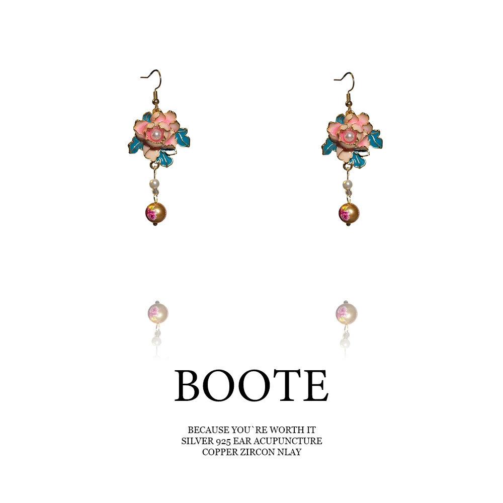 铜合金耳饰 Boote HE22061 【姹紫嫣红】个性简约耳饰