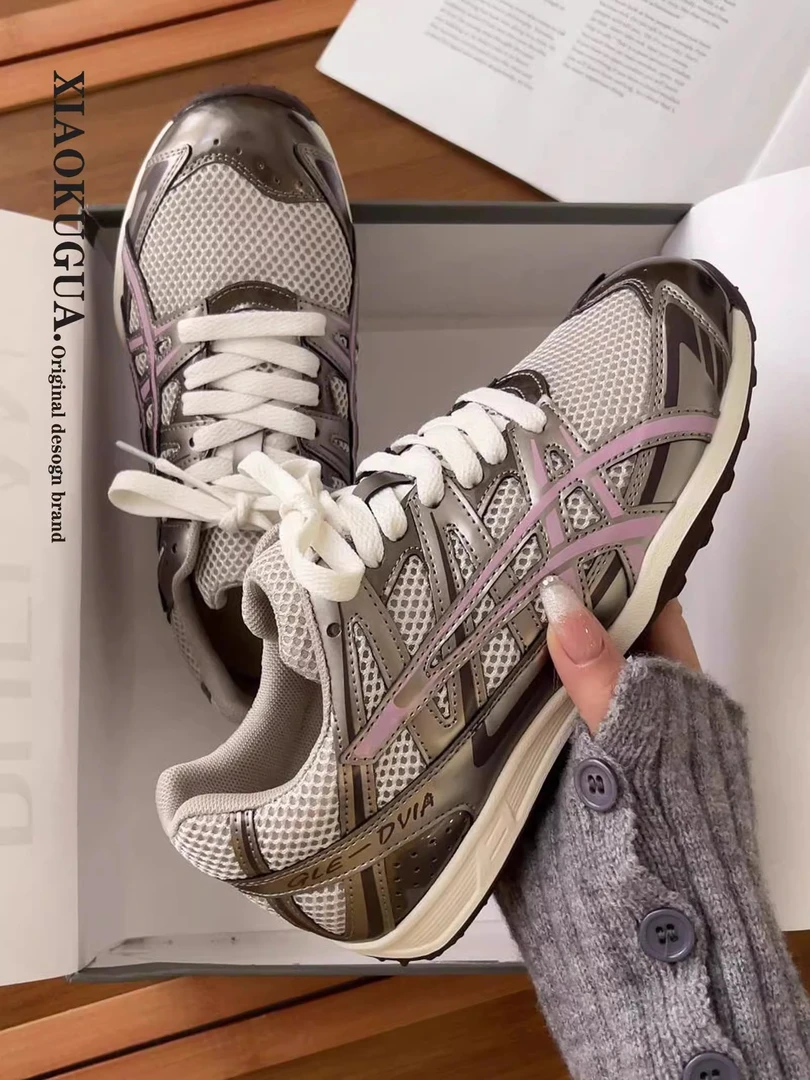 软底阿甘德训鞋女款2025新款登山运动休闲跑步鞋子网面透气老爹鞋