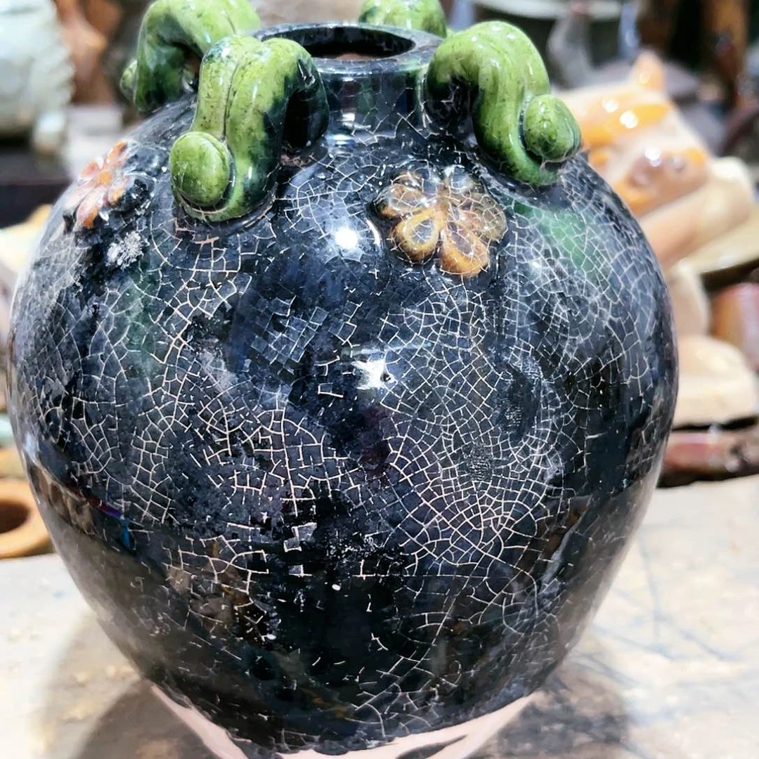 瓦当摆件摆件的人茶茶